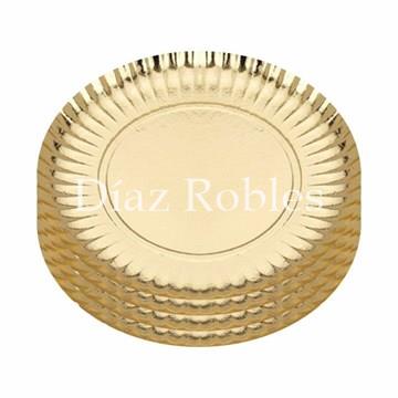 Bandeja Cartón Redonda. Paquete 100/u. - Imagen 2