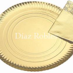 Bandeja Cartón Redonda. Paquete 50/u. - Imagen 2