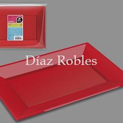 Bandeja Plástico Rectangular. Paquete 25/u. - Imagen 1