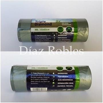 Bolsa Basura Con Cierre. Rollo 15/u. - Imagen 1