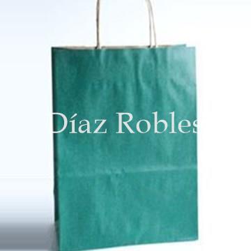 Bolsa Papel Kraft Asa COLOR. Paquete 25/u. - Imagen 1