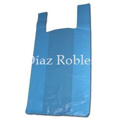 Bolsas Camiseta Baja Densidad AZUL. Paquete 100/u. - Imagen 1