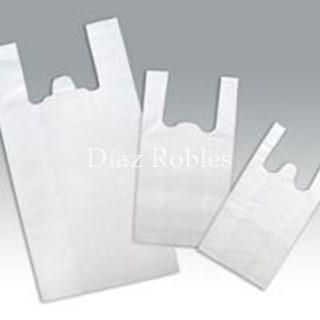 Bolsas Camiseta Baja Presión BLANCO. Paquete 200/u. - Imagen 2