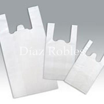 Bolsas Camiseta Baja Presión BLANCO. Paquete 200/u. - Imagen 2