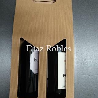 Botellero 2 Bot. Estuche Cartón Ondulado - Imagen 1