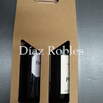 Botellero 2 Bot. Estuche Cartón Ondulado - Imagen 1