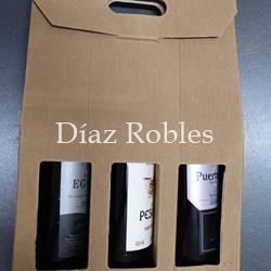 Botellero 3 Bot. Estuche Cartón Ondulado - Imagen 1