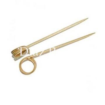 Brocheta Bambú Espiral 9cm. Paquete 100/u. - Imagen 1
