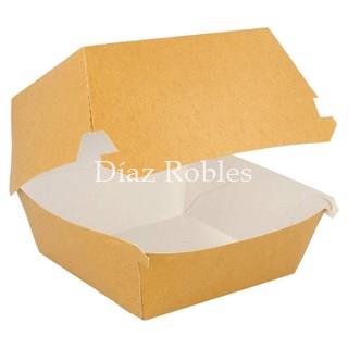 Caja Hamburguesa Kraft 18x18x8 50/u. - Imagen 1