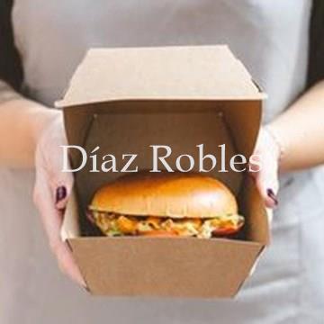 Caja Hamburguesa Kraft 18x18x8 50/u. - Imagen 2