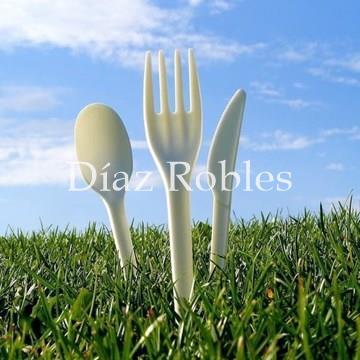 Cubierto 100% Compostable. Paquete 100/u. - Imagen 1