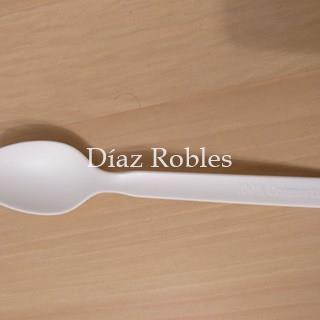 Cucharita Postre 100% Compostable. Paquete 100/u. - Imagen 2