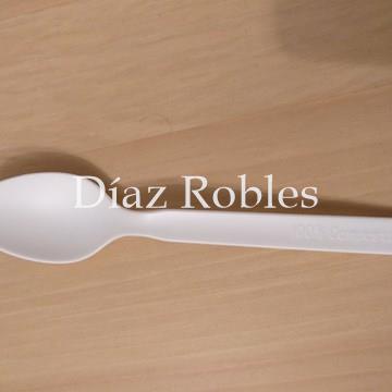 Cucharita Postre 100% Compostable. Paquete 100/u. - Imagen 2
