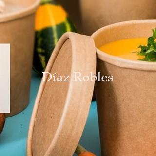 Envase Bio+Tapa Cartón. Especial Líquidos. Paquete 25/u. - Imagen 1