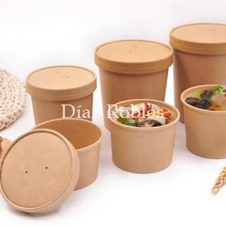 Envase Bio+Tapa Cartón. Especial Líquidos. Paquete 25/u. - Imagen 2