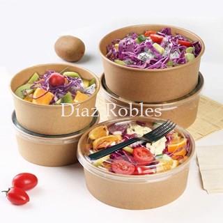 Envase Bio+Tapa Transparente. Especial Ensaladas. Paquete 25/u. - Imagen 1