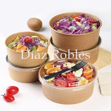 Envase Bio+Tapa Transparente. Especial Ensaladas. Paquete 25/u. - Imagen 1