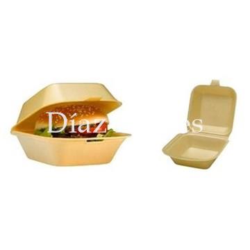 Envase Foam Hamburguesa. Paquete 125/u. - Imagen 1