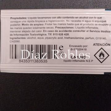 Gel Hidroalcohólico. Sobre de 1ml. - Imagen 2