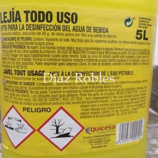 Lejía. Garrafa 5l. - Imagen 2