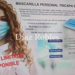 Mascarilla TST/TNT 3/Capas Rectang. C/Gomas. Paquete 10/u. - Imagen 2