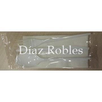 Pack 3 Cubiertos+Servilleta. Uso Individual. - Imagen 1