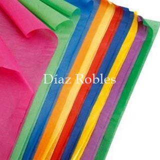 Papel Seda COLOR. Paquete 25/Hojas. - Imagen 1