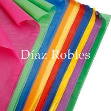 Papel Seda COLOR. Paquete 25/Hojas. - Imagen 1