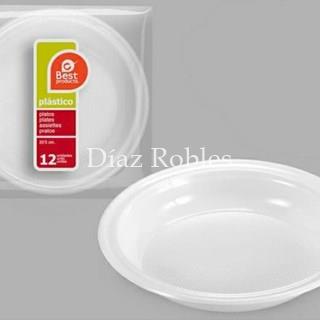 Plato Plástico Hondo de 20,5cm. de diámetro. - Imagen 1