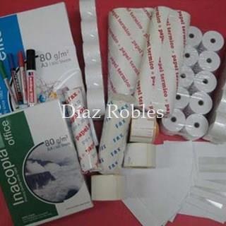 Rollo Térmico Registradora 80x60 y 80x80. Paquete 8/u. - Imagen 1