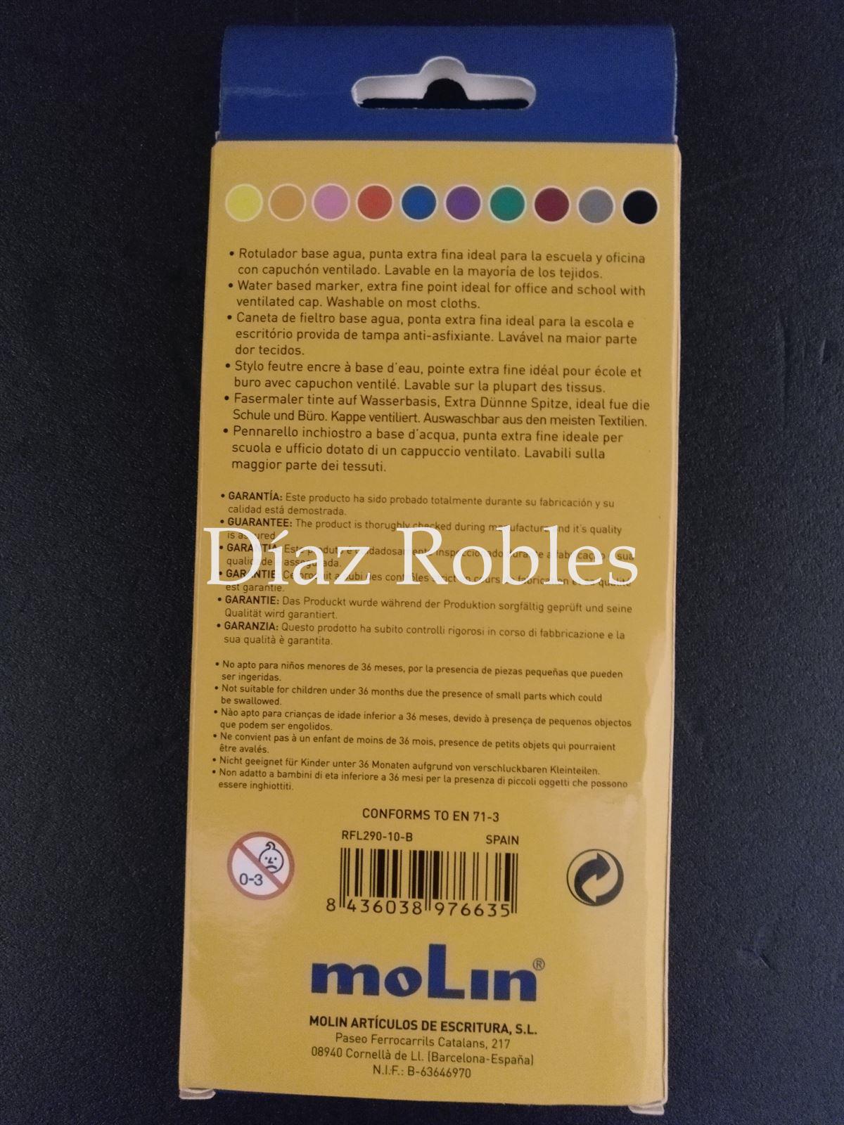 Rotulador Color RFL290 0,4mm. Caja 10/u. - Imagen 2