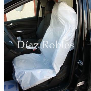 Saco Blanco Funda Asiento Coche. Paquete 50/u. - Imagen 1