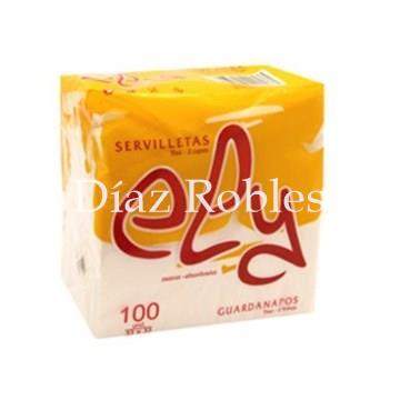 Servilleta Blanca 33x33cm. 2 Capas. Paquete 100/u. - Imagen 1