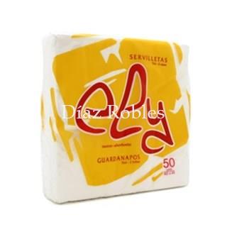 Servilleta Blanca 40x40cm. 2 Capas. Paquete 50/u. - Imagen 1