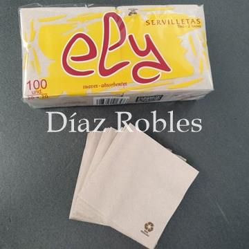 Servilleta Eco 20x20cm. Tisú 2 Capas. Paquete 100/u. - Imagen 1