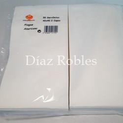 Servilleta Pliegue Americano Blanca 40x40cm. Paquete 50/u. - Imagen 1