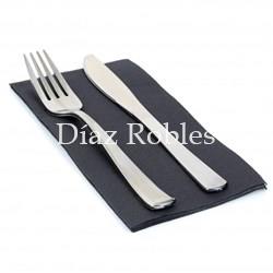 Servilleta Pliegue Americano Negra 40x40cm. Paquete 50/u. - Imagen 1