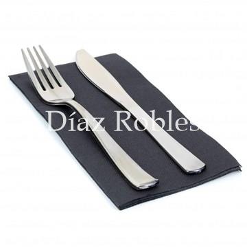 Servilleta Pliegue Americano Negra 40x40cm. Paquete 50/u. - Imagen 1