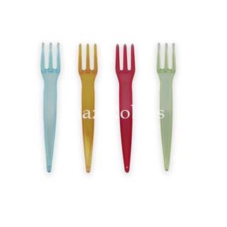 Tenedor Plástico Patatas 8,5cm. paquete 1.000/u. - Imagen 1