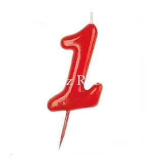 Vela Roja 5x4cm. Caja 12/u. - Imagen 1